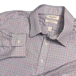 Roundtree & Yorke Multicolor Plaid Dress Shirt